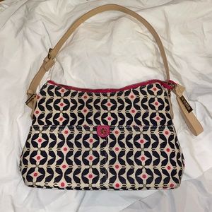 Spartina 449 Maritime Piper Dixie Hobo Bag Leather Linen